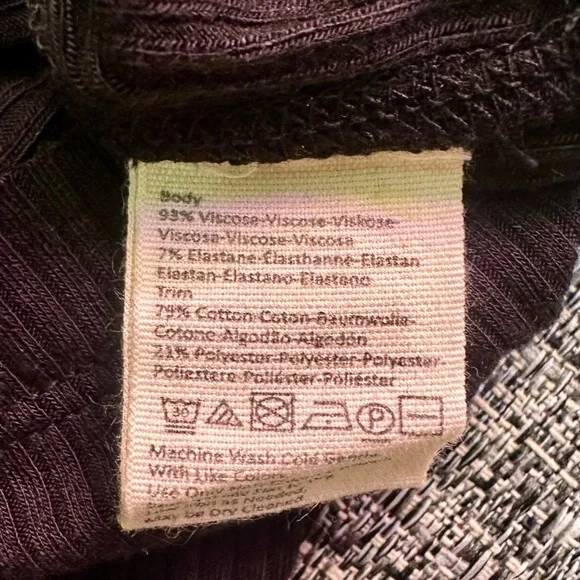 We The Free Black and Yellow Striped Mock Neck Zip Up Tank Top- Womens Small - Picture 5 of 5